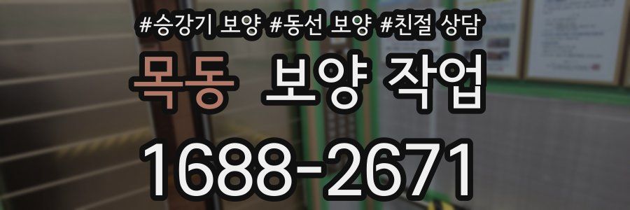 목동 보양 작업