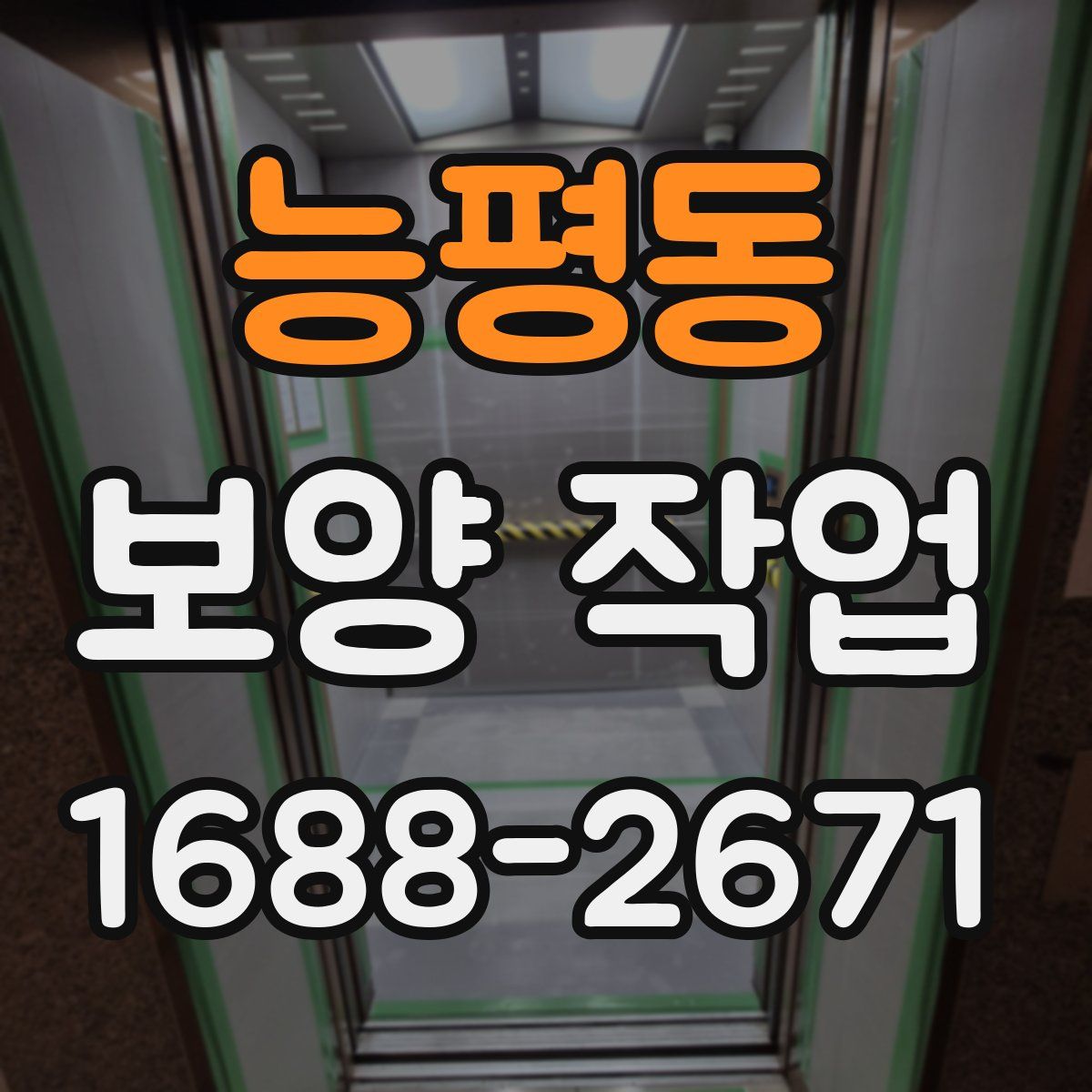 능평동 보양 작업
