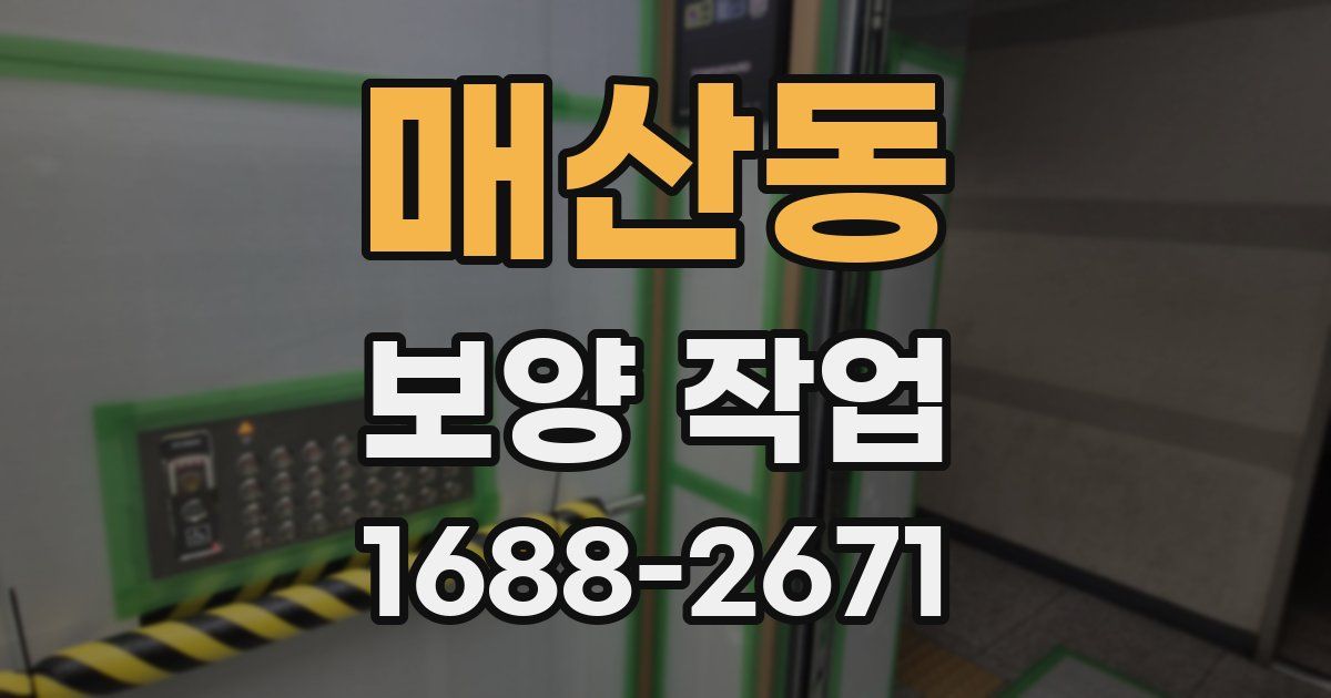 매산동 보양 작업