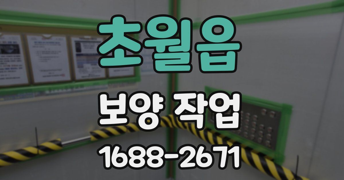 초월읍 보양 작업