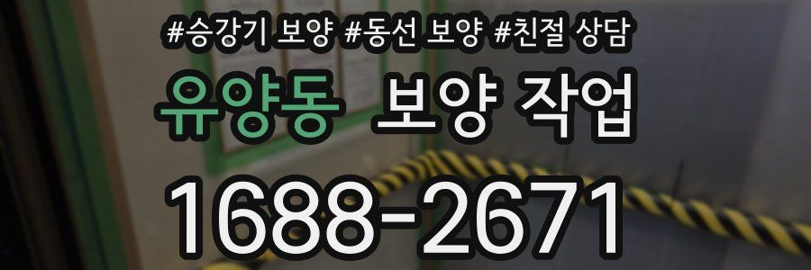 유양동 보양 작업
