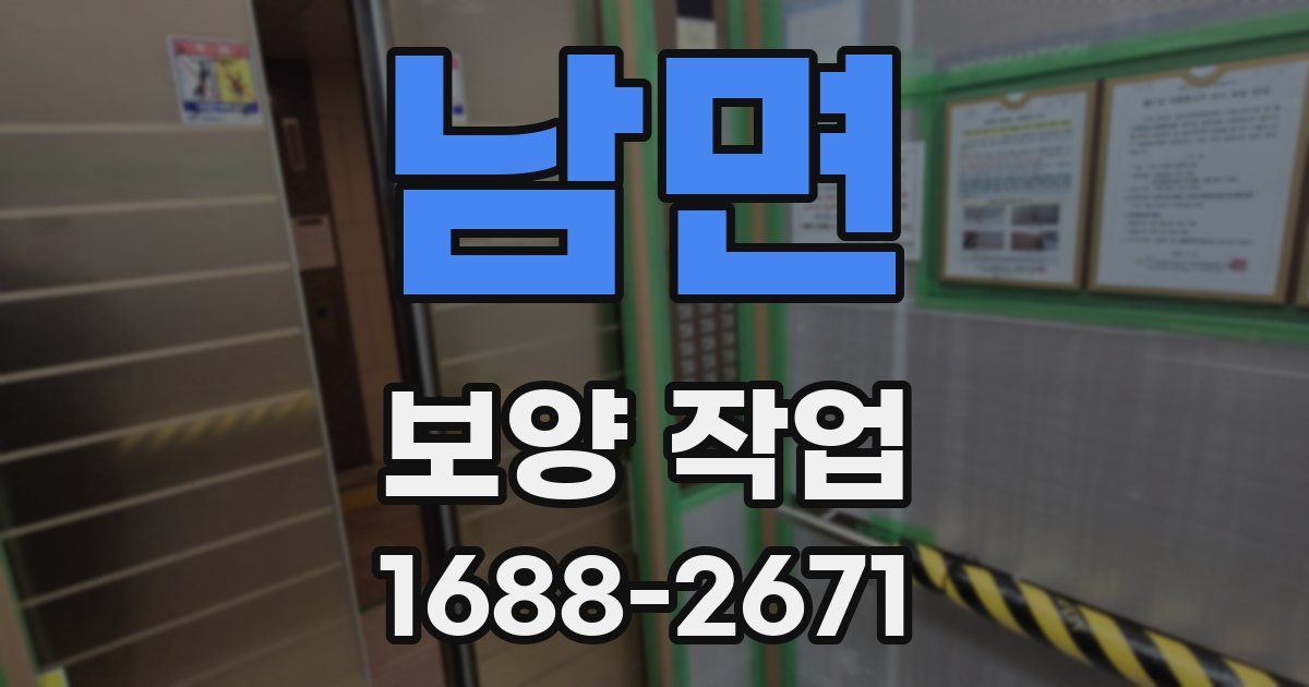 남면 보양 작업