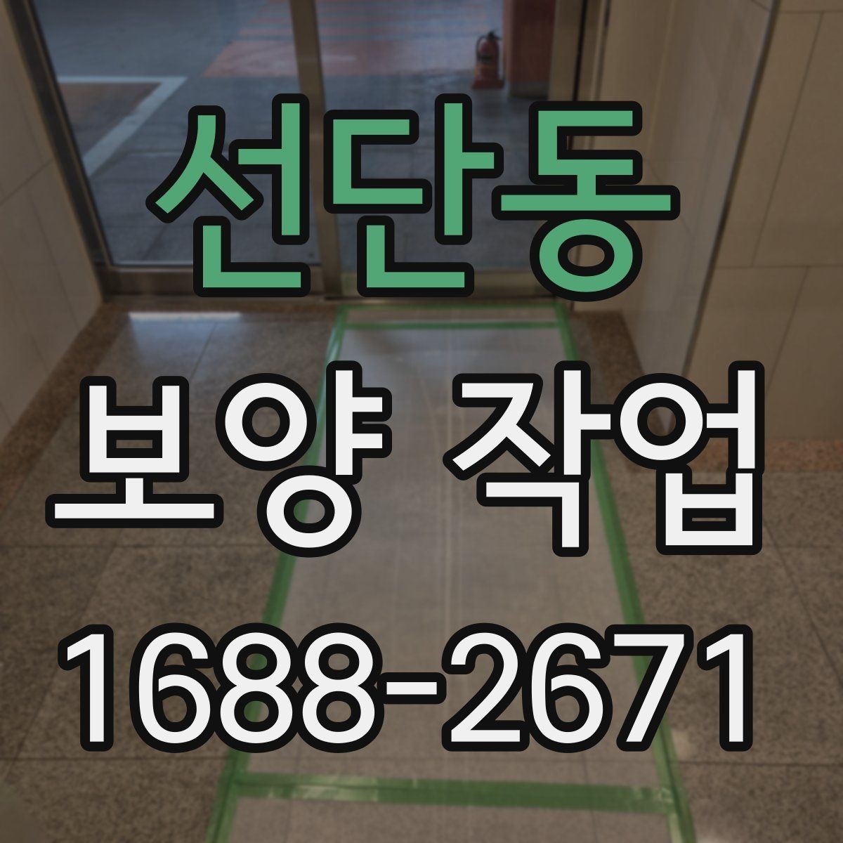 선단동 보양 작업 전 현장 동의와 확인 절차