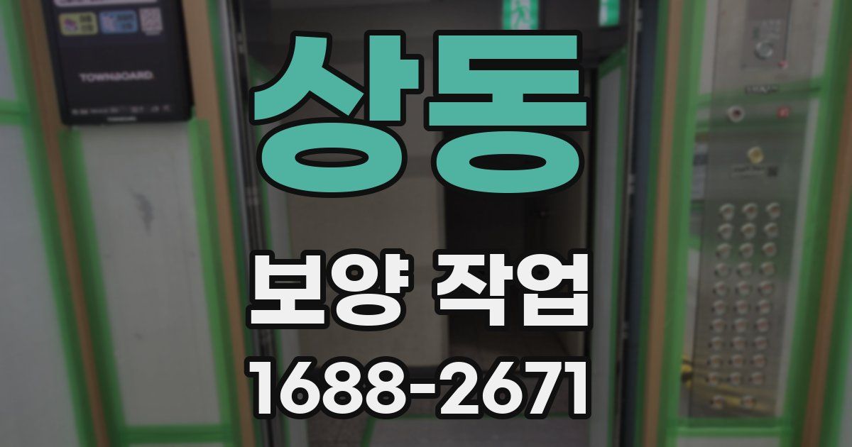 상동 보양 작업