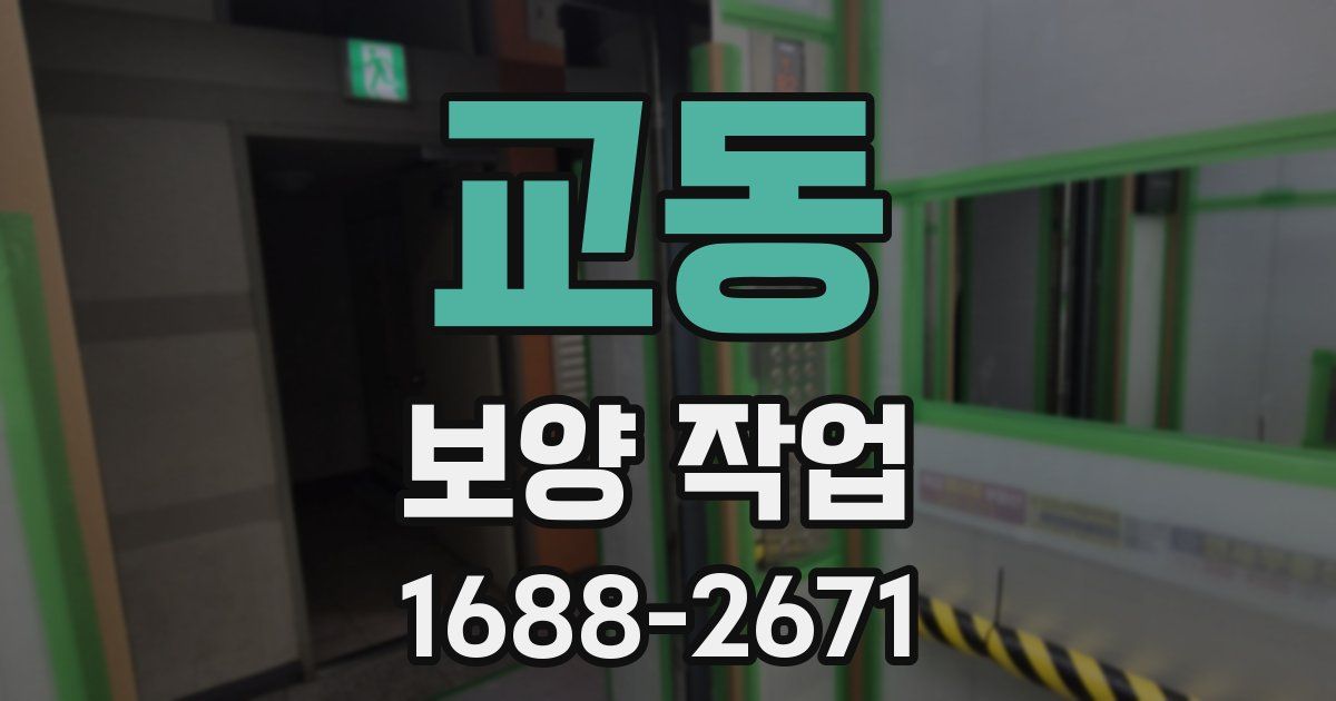 교동 보양 작업