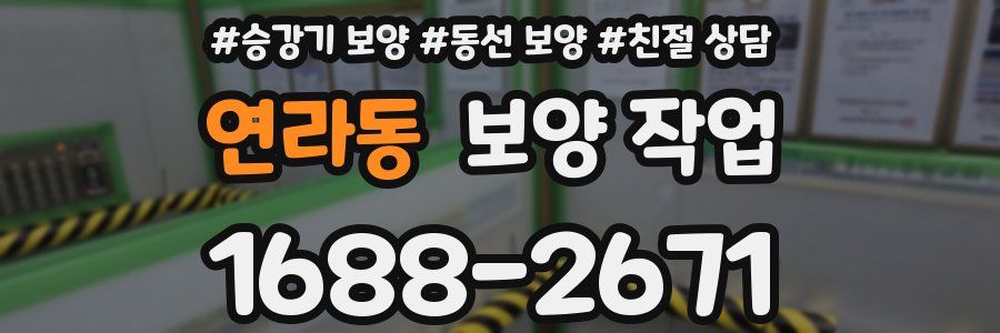 연라동 보양 작업