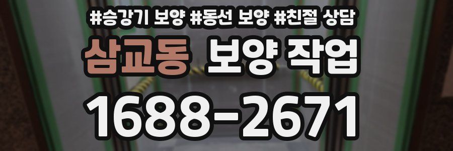 삼교동 보양 작업