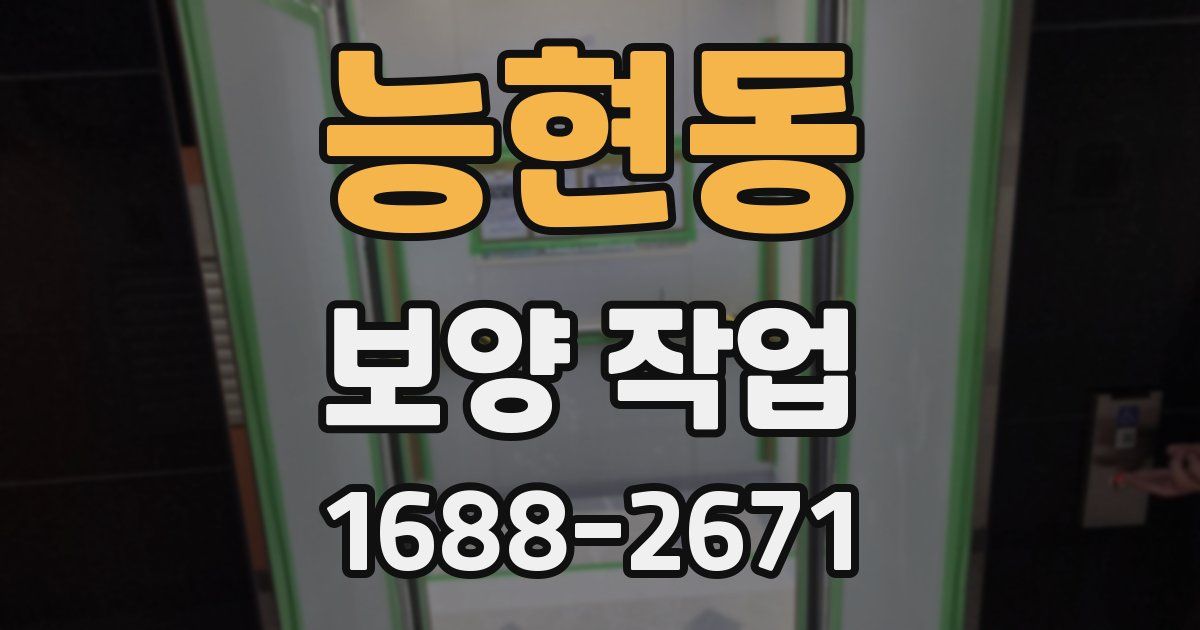 능현동 보양 작업