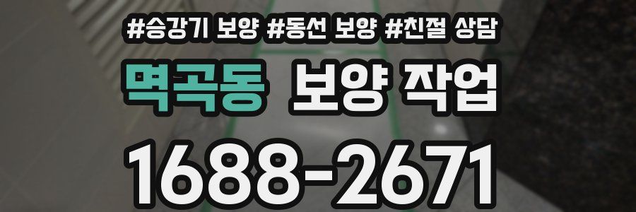 멱곡동 보양 작업