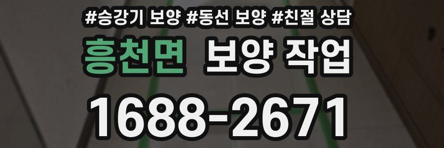 흥천면 보양 작업