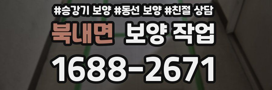 북내면 보양 작업