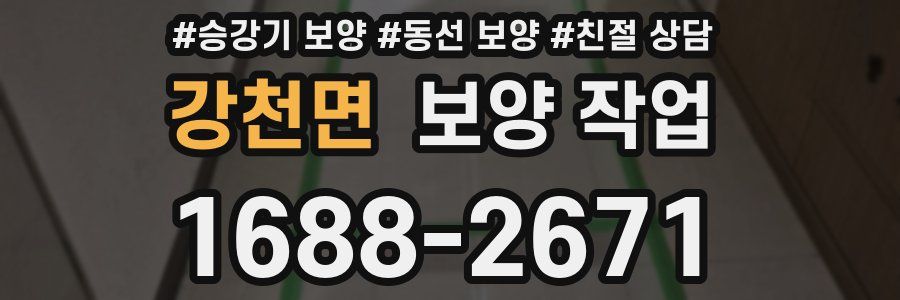 강천면 보양 작업