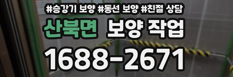 산북면 보양 작업