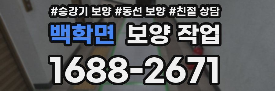 백학면 보양 작업