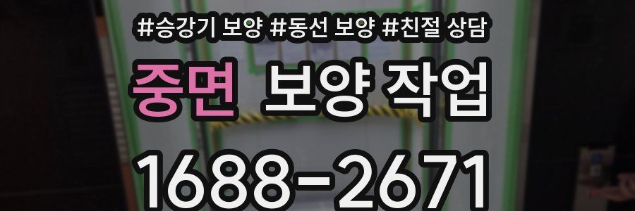 중면 보양 작업