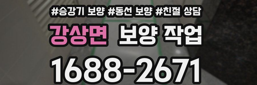 강상면 보양 작업