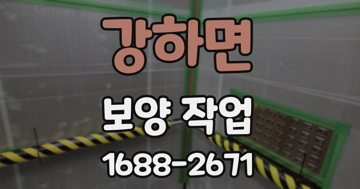 강하면 보양 작업