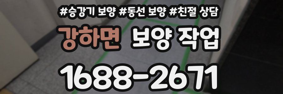 강하면 보양 작업