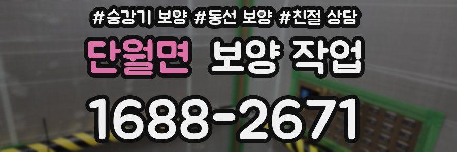 단월면 보양 작업