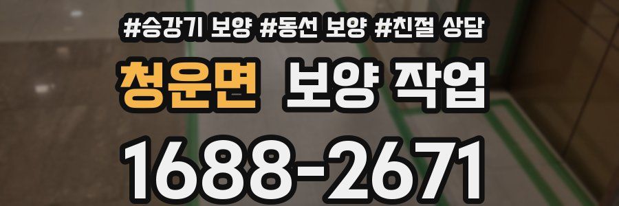 청운면 보양 작업