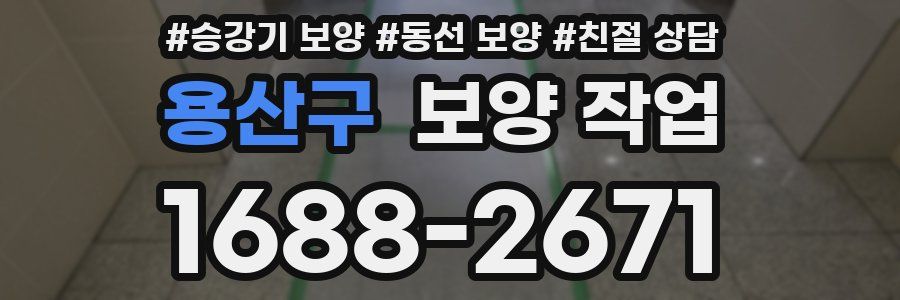 용산구 보양 작업