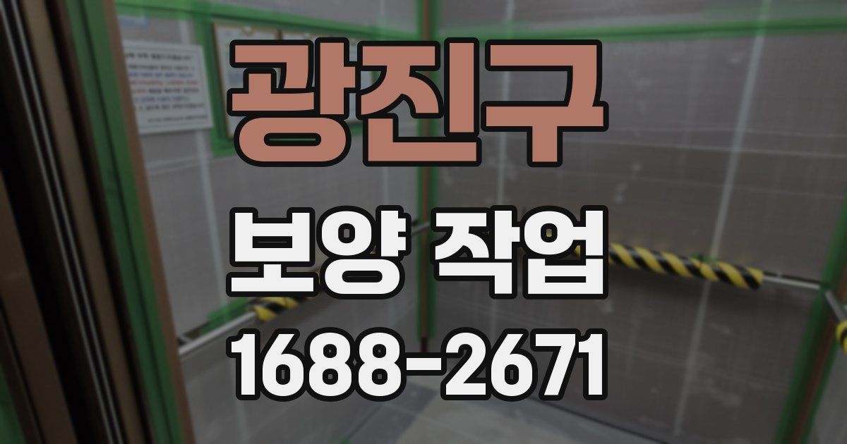 광진구 보양 작업