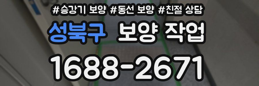 성북구 보양 작업