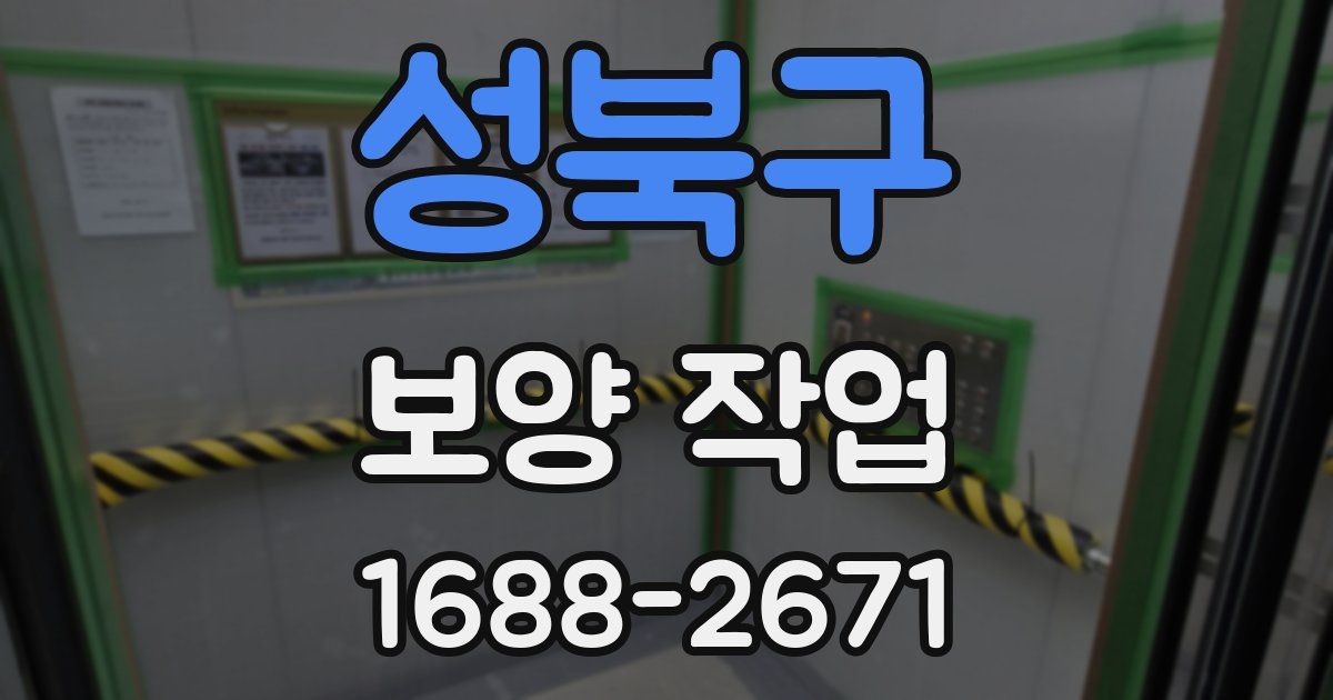 성북구 보양 작업