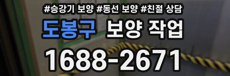 도봉구 보양 작업