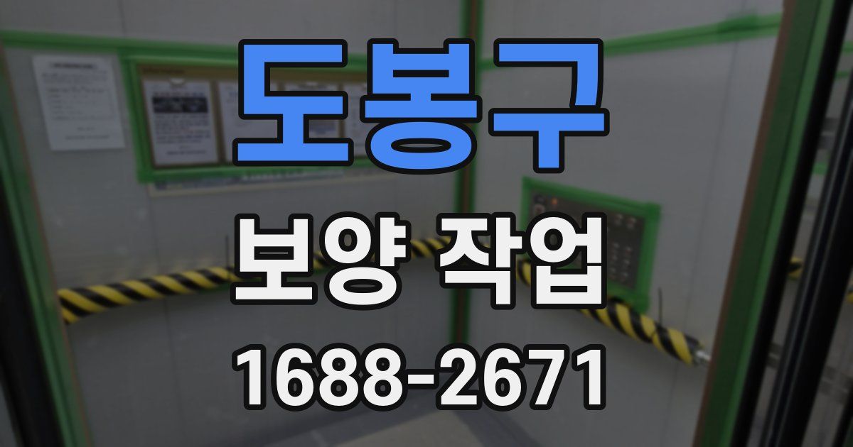 도봉구 보양 작업