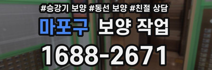 마포구 보양 작업
