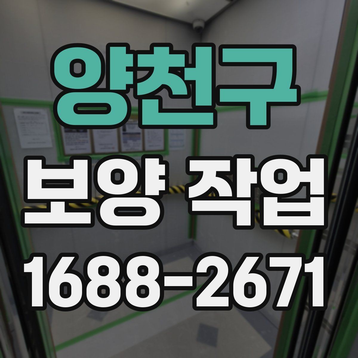 양천구 보양 작업 진행 중 확인해야 할 부분