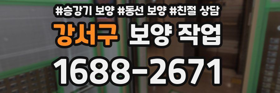 강서구 보양 작업