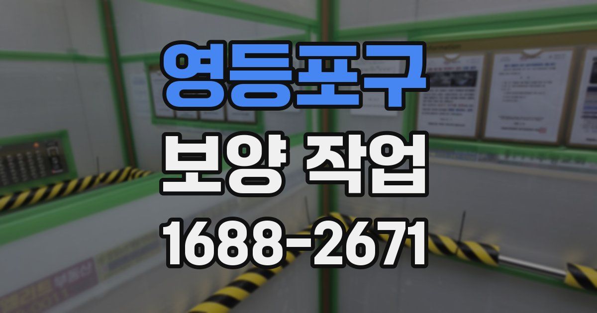 영등포구 보양 작업