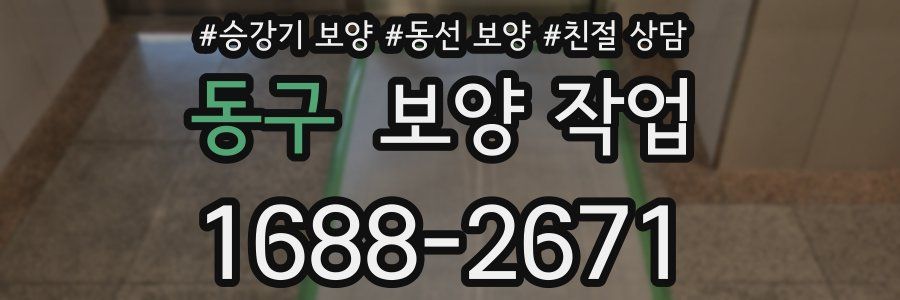 동구 보양 작업
