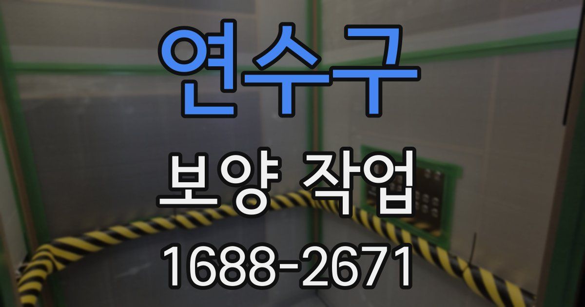 연수구 보양 작업