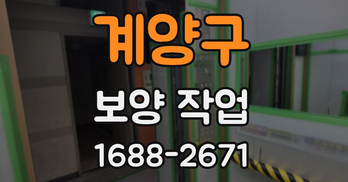 계양구 보양 작업