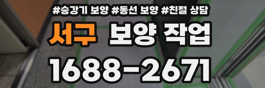 서구 보양 작업