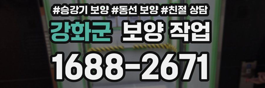 강화군 보양 작업