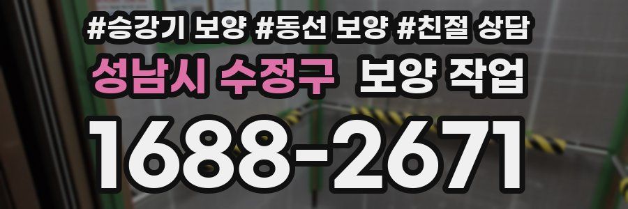 성남시 수정구 보양 작업