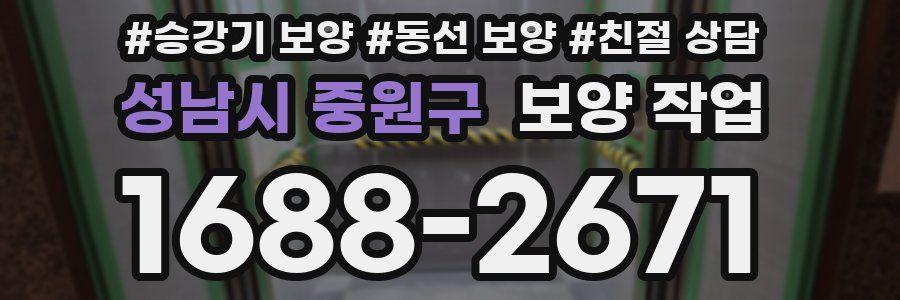 성남시 중원구 보양 작업