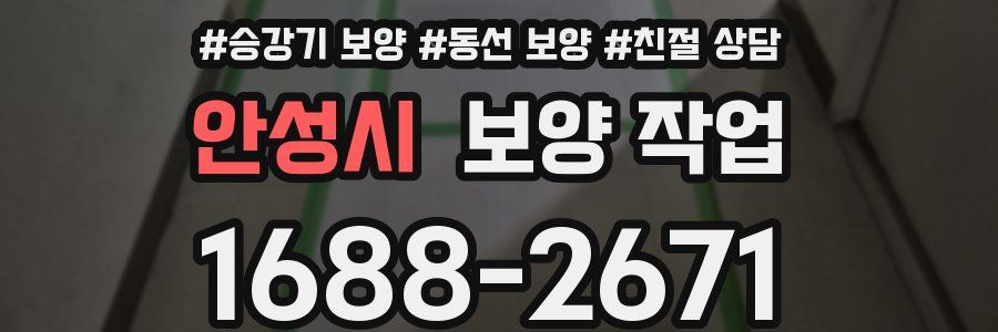 안성시 보양 작업
