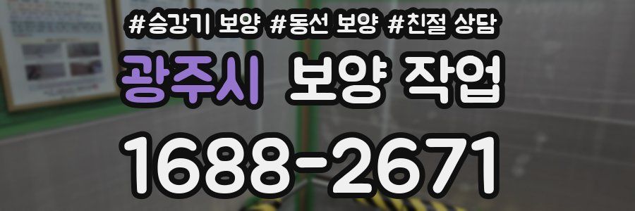 광주시 보양 작업