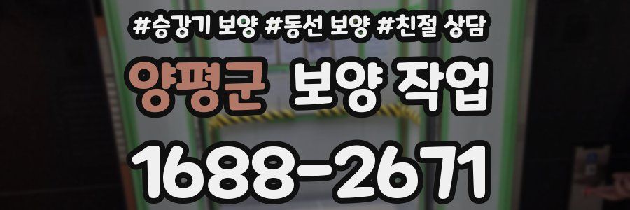 양평군 보양 작업