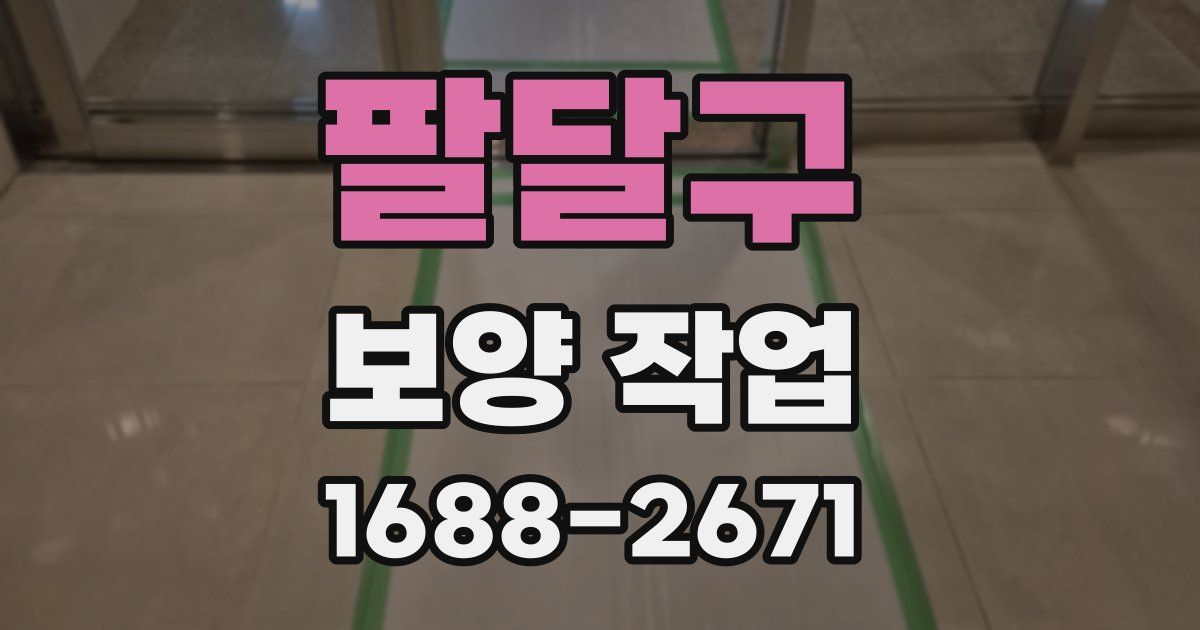 팔달구 보양 작업