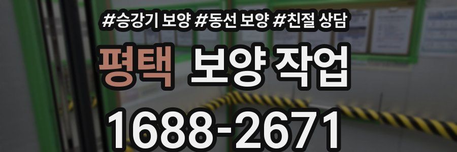 평택 보양 작업