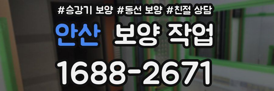 안산 보양 작업