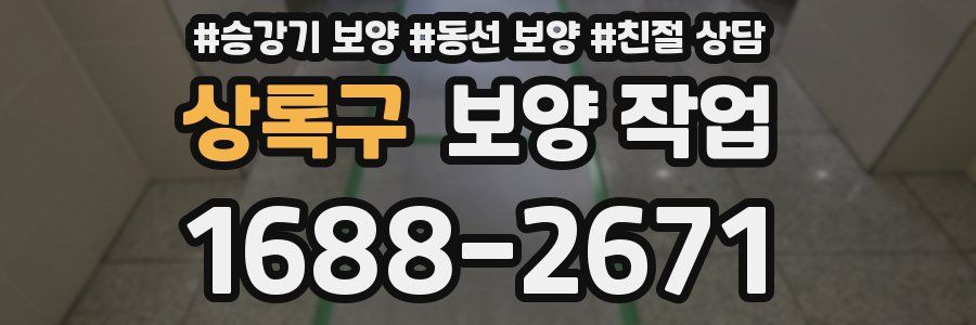 상록구 보양 작업