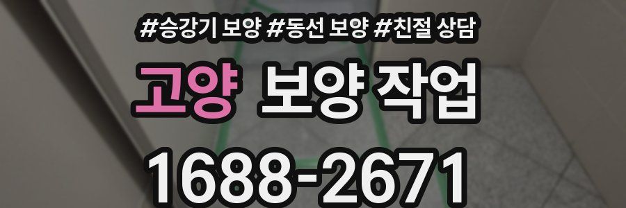 고양 보양 작업