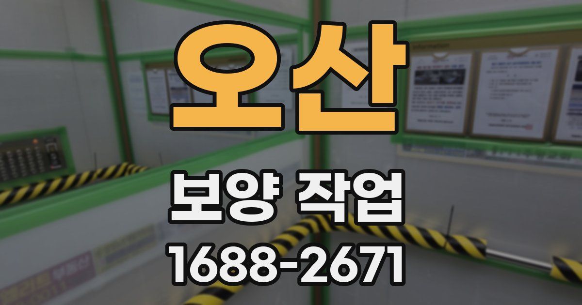오산 보양 작업